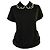 Comme Des Garcons Comme des Garçons Tricot Top de Algodão Preto com Pérolas