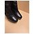 Stivaletti platform in pelle nera Louis Vuitton Nero - vista 4