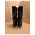 Stivaletti platform in pelle nera Louis Vuitton Nero - vista 5