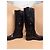 Botas altas de piel negra Burberry Negro - vista 10