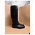 Botas altas de piel negra Burberry Negro - vista 2