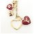 Louis Vuitton Bijou Sac Coeur M65758 Keyring Rosso D'oro - vista 2