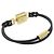Pulseira com pingente de cadeado Louis Vuitton Preto Dourado - vista 2
