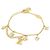 Pulseira com pingente Louis Vuitton LV Floragram Branco Dourado