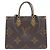 Sac à main Louis Vuitton Monogram Giant OnTheGo MM Marron
