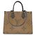 Sac à main Louis Vuitton Monogram Giant OnTheGo MM Marron - vue 2