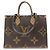 Borsa Louis Vuitton Monogram Giant OnTheGo MM Marrone