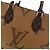 Borsa Louis Vuitton Monogram Giant OnTheGo MM Marrone - vista 6