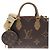 Bolso Louis Vuitton Monogram Giant OnTheGo PM Castaño