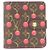 Portefeuille compact zippé Louis Vuitton Monogram Cherry Marron Rouge