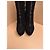 Botas de tacón plataforma en ante negro Fendi - vista 4