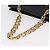 Céline Saco Chain Tote CELINE em couro bege dourado Auth 202538A - vista 8