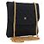 CHANEL Matelasse Chain Shoulder Pouch Satin Black Gold CC Auth 206434A Negro Dorado