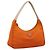Bolsa de Mão PRADA Nylon Laranja Prata Auth 205395A