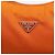 Bolsa de Mão PRADA Nylon Laranja Prata Auth 205395A - vista 18