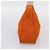 Bolsa de Mão PRADA Nylon Laranja Prata Auth 205395A - vista 4
