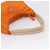 Bolsa de Mão PRADA Nylon Laranja Prata Auth 205395A - vista 7