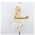 Autre Marque Borsa a tracolla Saint Laurent in pelle bianca e oro Auth hk4148A Bianco D'oro - vista 29