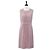 Vestido sin mangas CHANEL de Tweed 36 Rosa Oro CC Auth am12696M Dorado