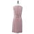 Vestido sin mangas CHANEL de Tweed 36 Rosa Oro CC Auth am12696M Dorado - vista 2