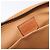 Céline CELINE Macadam Canvas Pouch PVC Leder Braun Gold Auth 207448 Golden - Ansicht 10