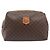 Céline CELINE Macadam Canvas Pouch PVC Leder Braun Gold Auth 207448 Golden - Ansicht 13