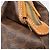 Céline CELINE Macadam Canvas Pouch PVC Leder Braun Gold Auth 207448 Golden - Ansicht 8