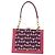 Borsa a Mano Miu Miu Canvas 2way Pink Gold Auth 167644A Rosa D'oro - vista 13
