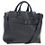 BURBERRY Handtasche Leder 2way Grau Gold Auth 206737A Braun Golden
