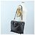 BURBERRY Handtasche Leder 2way Grau Gold Auth 206737A Braun Golden - Ansicht 28