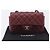 CHANEL Mini Matelasse 20 Kettentasche Lammleder Bordeaux Silber CC Auth 206388SM - Ansicht 12