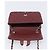 CHANEL Mini Matelasse 20 Kettentasche Lammleder Bordeaux Silber CC Auth 206388SM - Ansicht 20