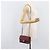 CHANEL Mini Matelasse 20 Kettentasche Lammleder Bordeaux Silber CC Auth 206388SM - Ansicht 28
