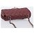 CHANEL Mini Matelasse 20 Kettentasche Lammleder Bordeaux Silber CC Auth 206388SM - Ansicht 6
