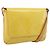 LOUIS VUITTON Monogram Vernis Thompson Street Bag Lime Yellow M91071 Auth 206612 D'oro