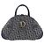 Borsa a mano Christian Dior Trotter Canvas Double Saddle Navy Gold Tone Auth ka6525A Blu navy - vista 13