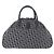 Borsa a mano Christian Dior Trotter Canvas Double Saddle Navy Gold Tone Auth ka6525A Blu navy - vista 2