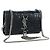 Autre Marque Borsa a tracolla Saint Laurent Chain Kate in pelle nera e argento Auth 206718V Nero