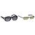 Occhiali da sole FENDI Plastica Metallo Set da 2 Nero Viola Auth BA16226 Porpora
