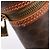Céline Necessaire per cosmetici CELINE Macadam Canvas PVC Pelle Marrone Oro Auth 205380A D'oro - vista 10
