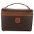 Céline Necessaire per cosmetici CELINE Macadam Canvas PVC Pelle Marrone Oro Auth 205380A D'oro - vista 13