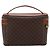 Céline Necessaire per cosmetici CELINE Macadam Canvas PVC Pelle Marrone Oro Auth 205380A D'oro - vista 2