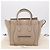 Céline Bolso de mano CELINE Luggage Micro Shopper de piel Beige Silver Auth 206453A Plata - vista 12