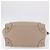 Céline Bolso de mano CELINE Luggage Micro Shopper de piel Beige Silver Auth 206453A Plata - vista 6