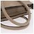 Céline Bolso de mano CELINE Luggage Micro Shopper de piel Beige Silver Auth 206453A Plata - vista 8