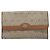 Borsa a tracolla Christian Dior Honeycomb Canvas Chain PVC Beige Gold Auth 207466 D'oro - vista 13