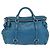 Miu Miu Handtasche Leder 2way Blau Silber Authentisch 167732M - Ansicht 13