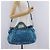 Miu Miu Handtasche Leder 2way Blau Silber Authentisch 167732M - Ansicht 28