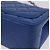 Borsa a tracolla CHANEL Chain Mini Matelasse in pelle d'agnello blu argento CC Auth 167777SM - vista 19