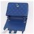 Borsa a tracolla CHANEL Chain Mini Matelasse in pelle d'agnello blu argento CC Auth 167777SM - vista 21
